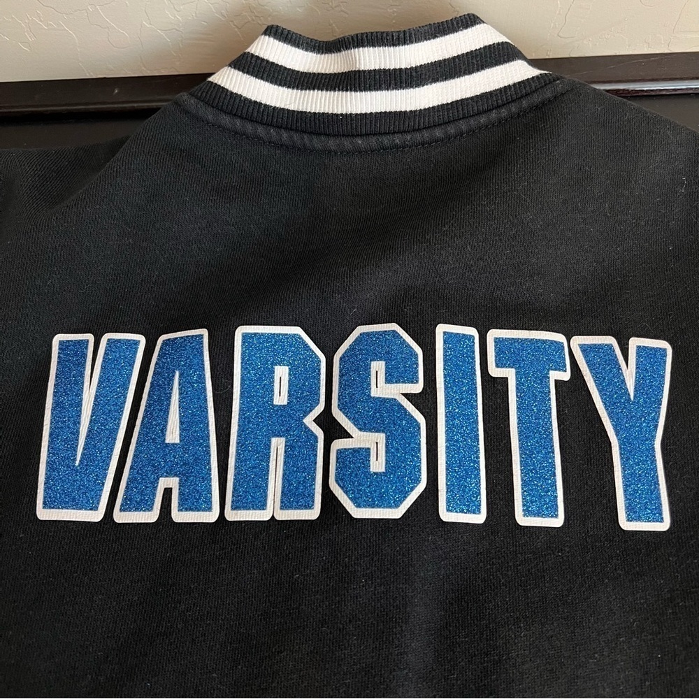 Sport-Tek Varsity Cheerleading jacket, cotton blend, snap closure, sz S - Picture 6 of 16